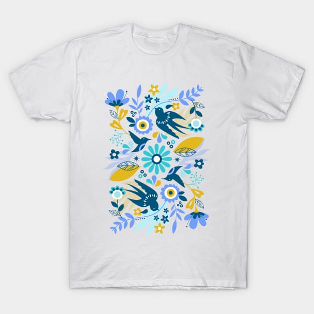 Folk Art Style T-Shirt by mil_papeles